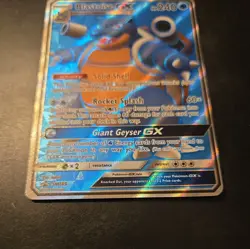 2019 Pokemon Sun & Moon Promos SM189 Blastoise GX Light Play - Image 3