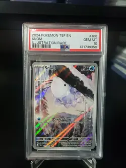Snom 2024 Pokemon Temporal Forces Illustration Rare #168 PSA 10 - Image 1