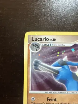 Lucario 3/11 Holo MP Pokemon TCG Lucario Trainer Kit Holo Bleed - Image 2