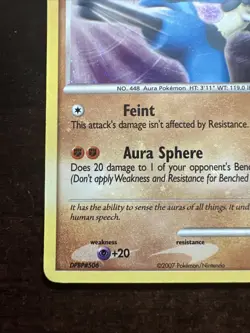 Lucario 3/11 Holo MP Pokemon TCG Lucario Trainer Kit Holo Bleed - Image 5