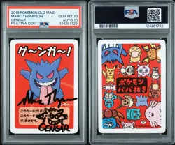 #3 PSA 10 Gengar 2019 Old Maid Babanuki Promo Pokemon Auto Mark Thompson 🔥 - Image 3
