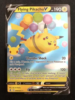 Pokemon TCG - Flying Pikachu V 6/25 Ultra Rare - Celebrations - Pack Fresh NM - Image 1