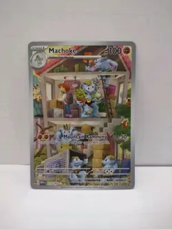 Pokemon TCG Machoke 177/165 Illustration Rare Scarlet & Violet 151 Near Mint - Image 1