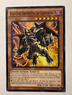 Red-Eyes Archfiend of Lightning LDK2-ENJ03 Unlimited Edition MP Yu-Gi-Oh! - Image 1