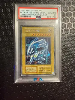 PSA 10 Blue Eyes White Dragon Kaiba 25th Anniversary Yu-gi-oh Japanese - Image 1