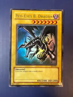 Yugioh Red-Eyes B. Dragon SDJ-001 Ultra Rare Unlimited MP/HP - Image 1