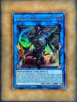 Yugioh Tri-Brigade Shuraig the Ominous Omen MP21-EN198 Ultra Rare 1st Ed NM - Image 1
