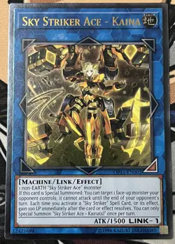 Yugioh Sky Striker Ace - Kaina OP11-EN002 Ultimate Rare NM - Image 1