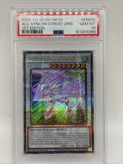 PSA 10 Gem Mint YuGiOh! Accel Synchro Stardust Dragon MP24 Quarter Century SR - Image 2