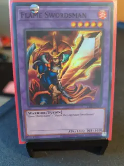 Yu-Gi-Oh Flame Swordsman LOB-003 Super Rare Unlimited LP - Image 1