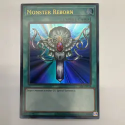 Yu-Gi-Oh! TCG Monster Reborn Legend of Blue Eyes White Dragon LOB-EN118 - Image 1