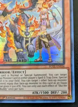 Eka The Flame Buddy POTE-EN034 1st Ed. Super Rare Power Of The Elements Yu-Gi-Oh - Image 5