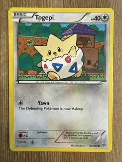Togepi 102/135 Common Plasma Storm Pokemon Card LP - Image 1