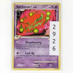 Pokemon TCG Spiritomb C 84/147 DPP Supreme Victors Regular Card EN-LP 2009 - Image 3