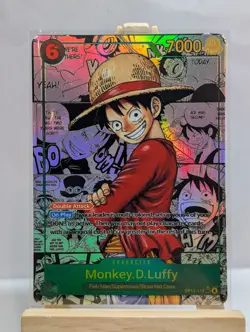 Custom Fan Art Monkey D Luffy High Quality Custom Card Textured Finish OP13-118 - Image 2
