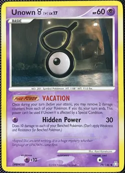 Unown (V) 79/146 Legends Awakened Regular (See Photos) Pokemon Card - Image 1
