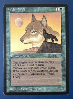 MtG Arabian Nights Edition: Wyluli Wolf Arabian (Light Mana) - Set of 2 Cards - Image 1