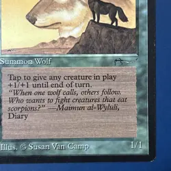 MtG Arabian Nights Edition: Wyluli Wolf Arabian (Light Mana) - Set of 2 Cards - Image 4