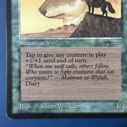 MtG Arabian Nights Edition: Wyluli Wolf Arabian (Light Mana) - Set of 2 Cards - Image 5
