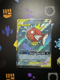 Pokemon TCG Magikarp Wailord GX Full Art Team Up Card 161/181 Mint Condition - Image 2