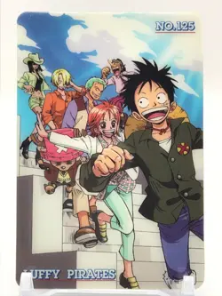 Luffy Nami One Piece Plastic Card Bandai Japan Very Rare 2003 F/S No.125 - Image 1