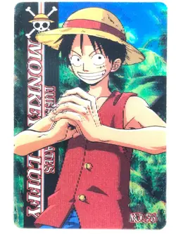 LUFFY One Piece Plastic Card 3D Bandai Japan Japanese Very Rare No.76 2003 F/S - Image 2