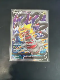 Pokemon TCG Giratina v 185/196 Lost Origin 2022 Full Art Holo Rare Card - NM - Image 1