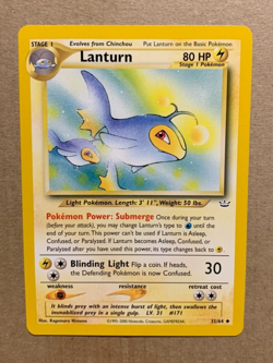 Lanturn 32/64 Neo Revelation - Uncommon Pokemon Card - NM/Mint - Image 1