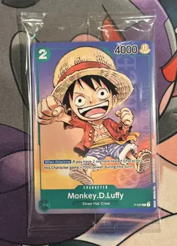 One Piece Card Game - Monkey D. Luffy Anime Expo 2023 Promo P-037 Sealed NonFoil - Image 1