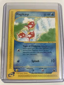 Pokemon Magikarp Card 75/144 Skyridge Regular LP Non-Holo - Image 1