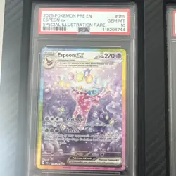 Pokemon TCG Espeon EX Prismatic Evolutions Holo Card 155/131 PSA 10 - Image 1