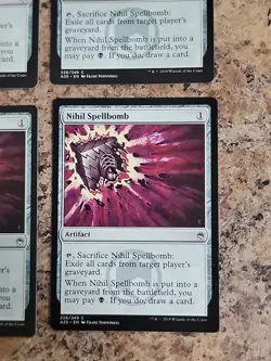 NIHIL SPELLBOMB X4 4X Masters 25 MTG Magic the Gathering Cards Unplayed Playset - Image 5