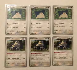 Lot Of 6 Snorlax Pokemon Cards - Image 1