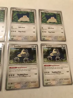 Lot Of 6 Snorlax Pokemon Cards - Image 3