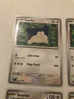 Lot Of 6 Snorlax Pokemon Cards - Image 5