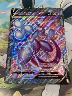 Mewtwo V Union Card SWSH161 Black Star Promo Pokemon Jumbo - Image 1