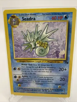 Seadra - 42/62 Fossil Set Uncommon - Pokemon Card NM. - Image 1