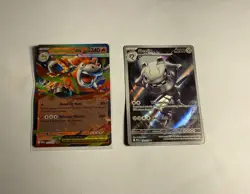 Steelix 150/132 Me01: Mega Evolution Holo Near Mint (NM) + Bonus ex card - Image 2