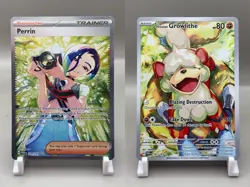 Perrin Card 220/167 Twilight Masquerade SIR + Hisuian Growlithe 181/167 - Image 1