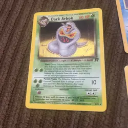 Pokemon 5 Card Set Holo Rare 1999 Vintage, Vaporeon, Lapras, Dark Arbok, Used - Image 4