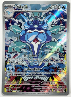 Palafin 200/197 Holo Illustration Rare Pokemon Collect Trading Card Game - Image 1
