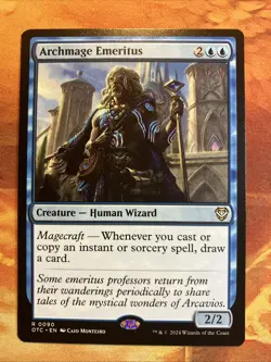 MTG Archmage Emeritus Commander: Outlaws of Thunder Junction Rare Near-Mint!! - Image 1