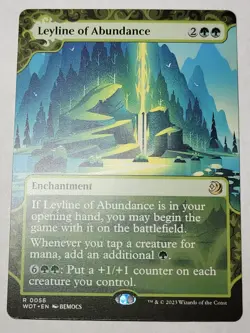 Leyline of Abundance -Showcase Wilds Eldraine Regular Enchanting WOE WOT mtg NM - Image 1