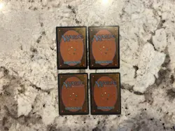 Mtg Lightning Bolt x4 - Magic the Gathering Lightning Bolt Playset Played - Image 2