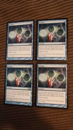 Magic: the Gathering / MtG Ponder x4 M12 - Image 1