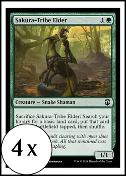 MTG - 4 x Sakura-Tribe Elder - Modern Horizons 3 Commander - Playset 4x x4 - Image 1