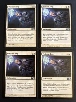 4x Oblivion Ring (27) Core Set 2012 M12 LP MTG Magic the Gathering x4 Playset - Image 1