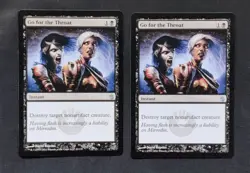 2 x MTG Go for the Throat - NM/MT Unplayed - Mirrodin Besieged - Image 1