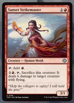 SUNSET STRIKEMASTER Tarkir Dragonstorm TDM MTG LP - Image 1