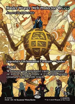 Arasta of the Endless Web (MAR 032) MTG Spider-Man Marvel Universe - NM - Mythic - Image 1